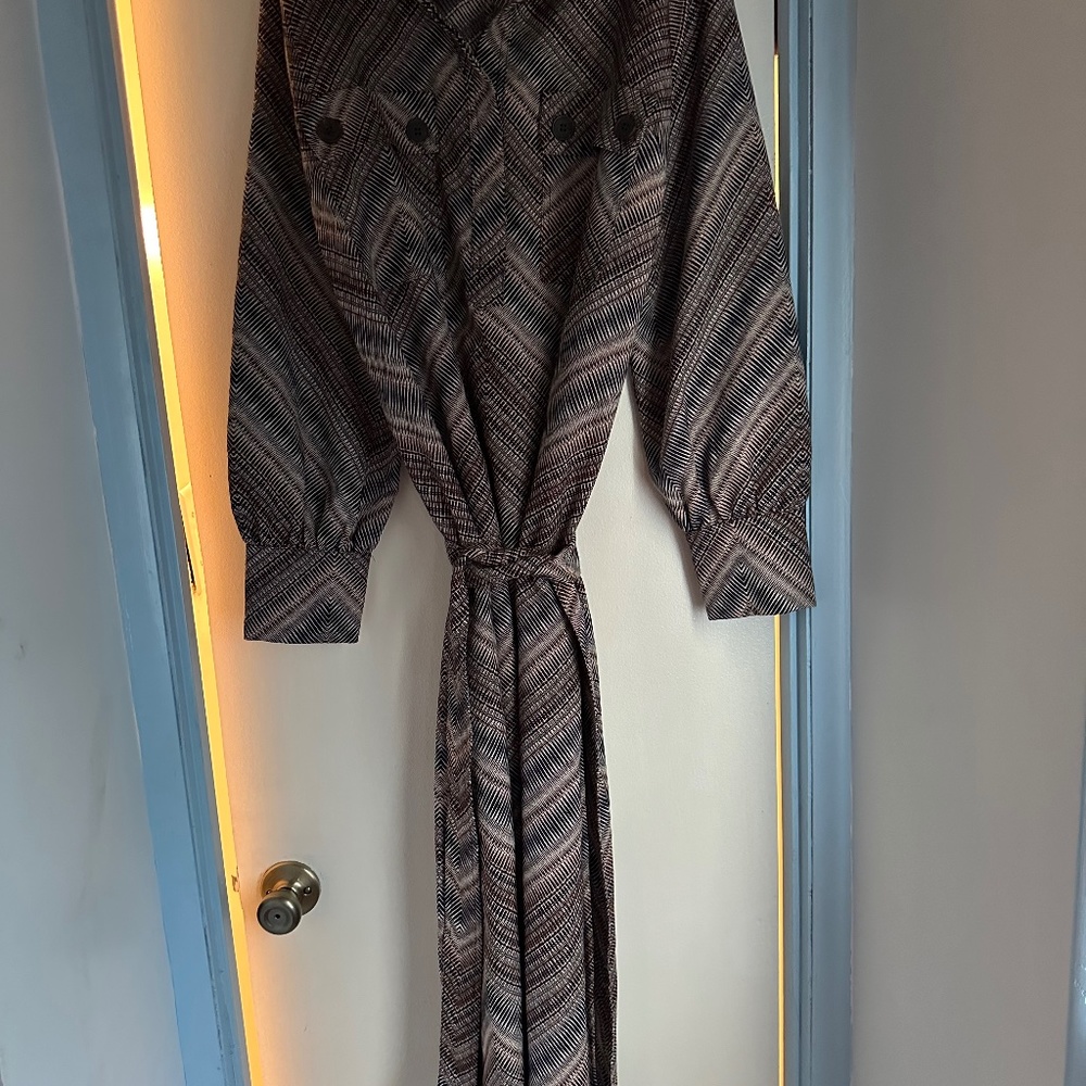 New York and Company Multi color Shirt dress